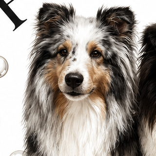 Jasper, a blue merle sheltie