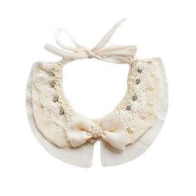 Handmade Lace Collars Retro Style Pet Necklace Neckerchief for Dog/Cat 8.2-11.2"