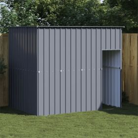 Dog House with Roof Anthracite 84.3"x60.2"x71.3" Galvanized Steel