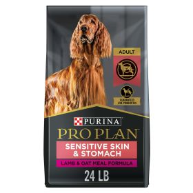 Purina Pro Plan Sensitive Skin and Stomach for Adult Dogs Lamb Oat Meal 24 lb Bag