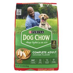 Purina Dog Chow Real Chicken Dry Dog Food 18.5 lb Bag
