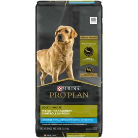 Purina Pro Plan Weight Management for Adult Dogs, 34 lb Bag