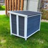 40.55" Wooden Folding Dog House,Outdoor Waterproof Dog Cage,Indoor Solid Wood Outside Dog Shelter Kennel Easy to Assemble