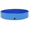 Foldable Dog Swimming Pool Blue 63"x11.8" PVC