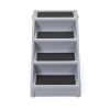 Foldable Pet Ladder, Dog Stairs with 4 Nonslip Steps, Dog Cat Ramp for High Bed Chair Car Sofa, Modern Gray