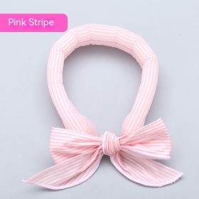 Pet Ice Scarf Summer Scarf Cooling And Heatstroke Prevention (Option: Pink Stripes)