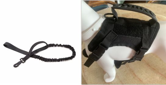 Chest Strap Hand Holding Rope Vest-style Anti Breaking Loose Adjustable (Option: Black Chest Strap and leash-More Than 3 Months)