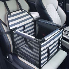 Dog Car Mat Pet Safety Seat Anti-dirty Waterproof Pet Bag For Car Use Car Kennel (Option: 39x39x27cm-Stripes)