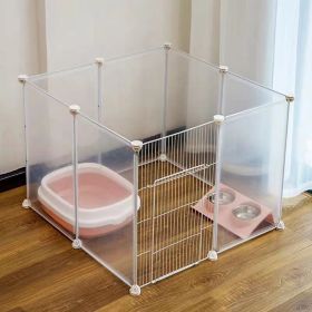 Dog Pen Indoor Dog Cage Small Medium Dog Home Isolation Door Pet Fence Kennel Dog Cage (Option: M)