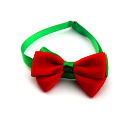 New Year Red And Green Christmas Series Pet Tie Bow Handcraft Jewelry Collar Dogs And Cats Bow Tie (Option: VN086-As Shown In The Figure)