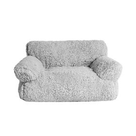 Cotton Velvet Removable And Washable Multi-color For Cats And Dogs Sofa Nest (Option: Foggy Gray-L)