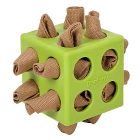 Dog Cube Molar Long Lasting Educational Toys (Color: Green)