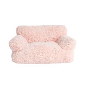 Cotton Velvet Removable And Washable Multi-color For Cats And Dogs Sofa Nest (Option: Cherry Pink-L)