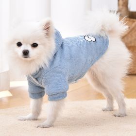 Back Cat Dog Cloth Clothes (Option: Blue-S)