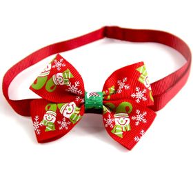 New Year Red And Green Christmas Series Pet Tie Bow Handcraft Jewelry Collar Dogs And Cats Bow Tie (Option: VN085 5-As Shown In The Figure)