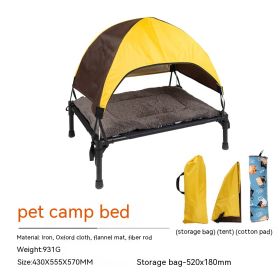 Camping Foldable Pet Bed Removable (Option: Pet Camp Bed Mat Ceiling)