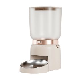 Time Hourglass Pet Automatic Feeding Device Touch Panel Timing and Quantitative Control Food Delivery Without Picking Intelligent Feeding Device (colour: Time Hourglass Feeder - Touch Style Coffee)