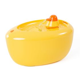 Ai Wo Pet Water dispenser Intelligent filtration Large capacity water dispenser Automatic water feeder Cat water supply wholesale (Specifications: Little Yellow Duck Water dispenser - Yellow)