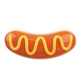 2023 New Sausage Dog Chew Toys TPR Indestructible Dog Toothbrush Toy Squeaky Fun Interactive Dog Toy for Small Medium Large Dogs (Color: 1 piece)