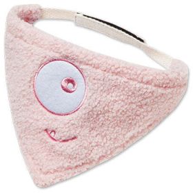 Touchdog 'Dizzy-Eyed Cyclops' Cotton Velcro Dog Bandana and Scarf (Color: Pink)