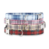 Adjustable Collar - Quick Release Metal Alloy - Pink Plaid