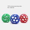 Dog toy hollow ball bite-resistant elastic rubber ball bell pet toy; Jingle Bell Toy Ball