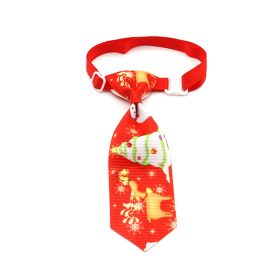 Christmas Pet Tie Bow Tie Pet Supplies (Option: 7style-Christmas Tie)