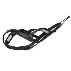 Dog Outdoor Sled Chest Strap (Option: Black-XL)