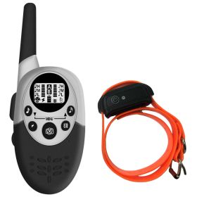 1000m Remote Intelligent Remote Control Dog Trainer Rechargeable (Option: Orange Dog Bark Stopper Suit-European Standard)